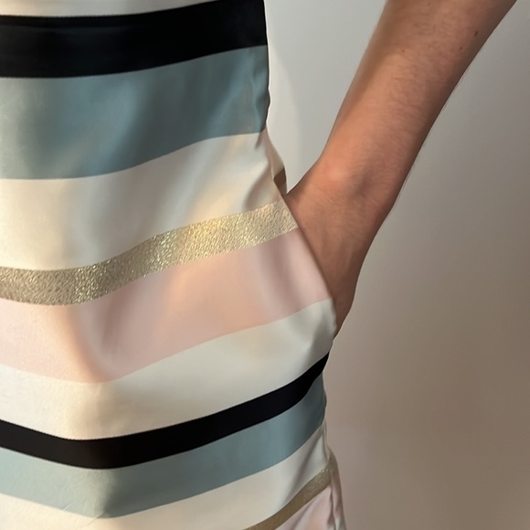 Donna Ricco Pastel Striped Shift Dress size 6 - Picture 5 of 9